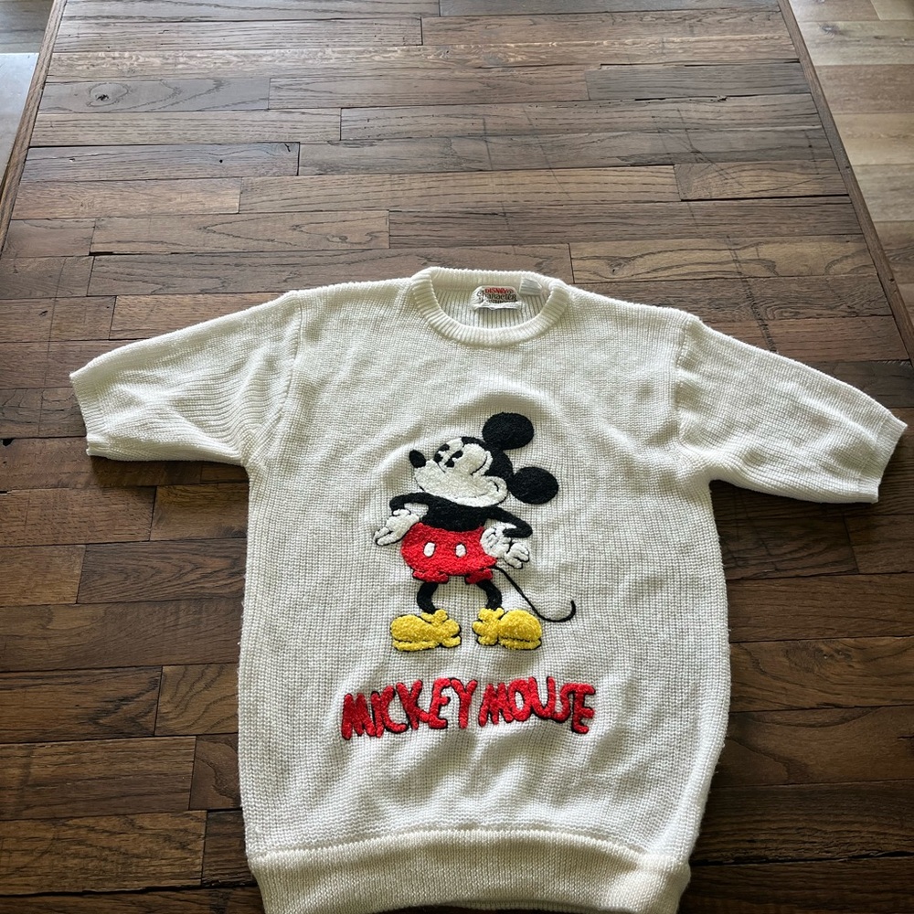 Vintage Disney - Mickey Mouse White Sweater